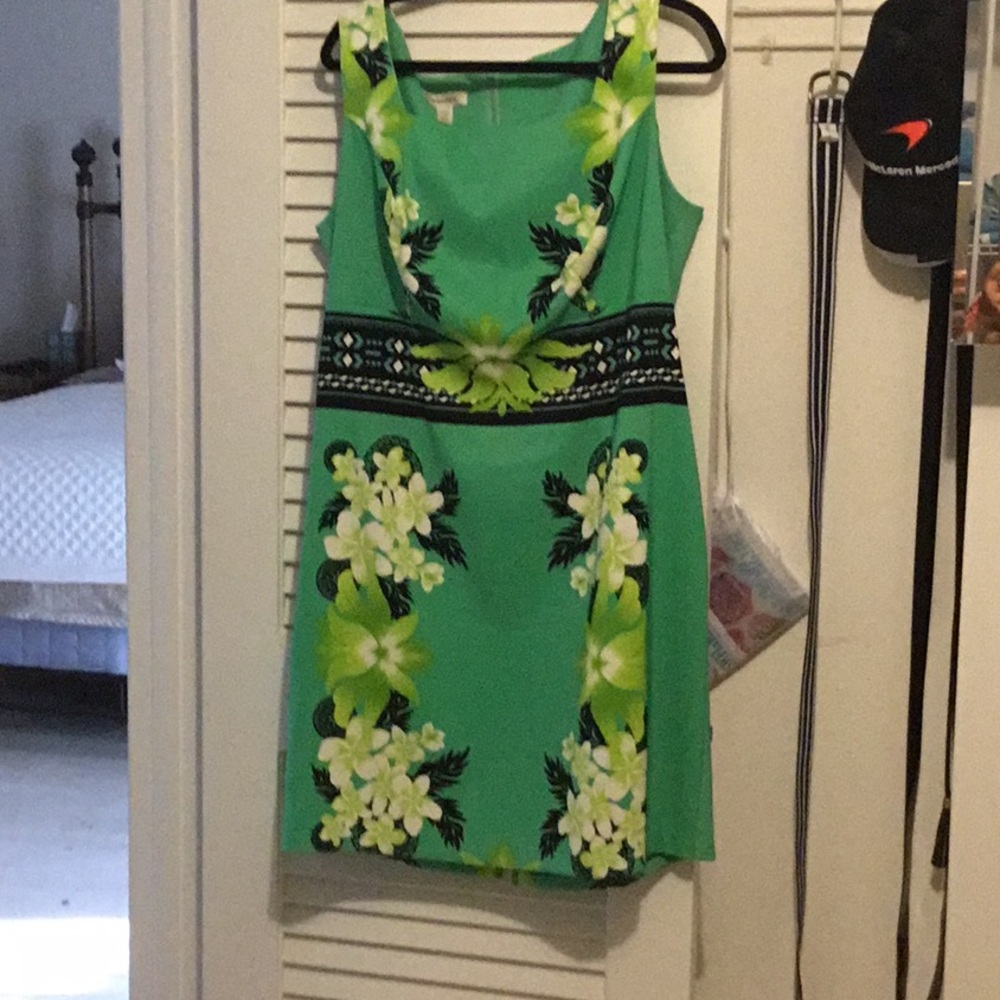 Floral Green Dress